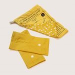 Capa de sol Zazou® infantil UPF50 anti UV estampado topos amarillos