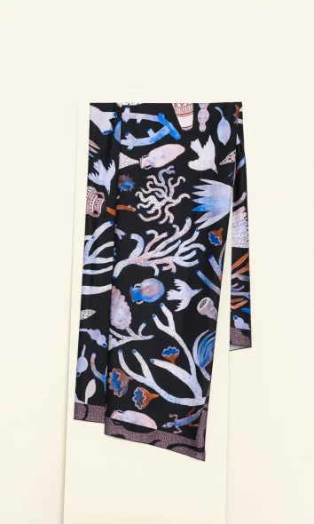 Multi-position UPF50+ scarf -blue shades- Slow Summer