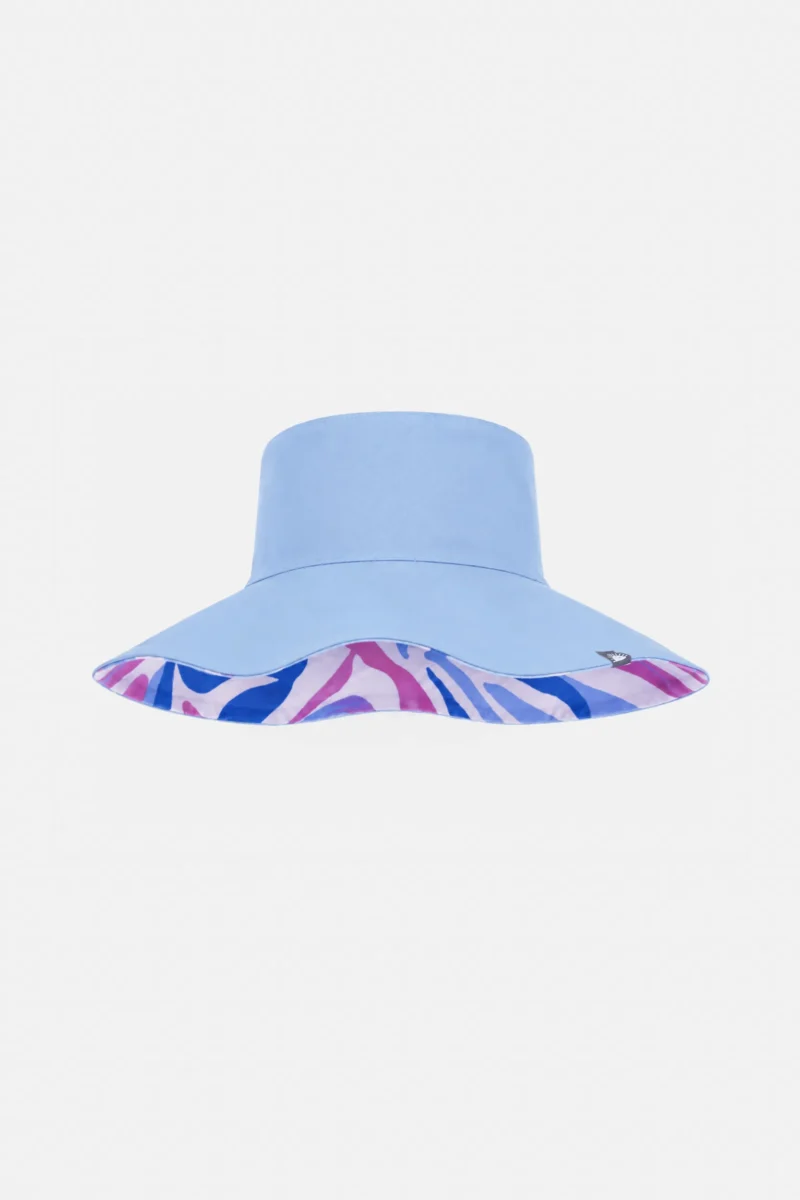 gorro azul y rosa